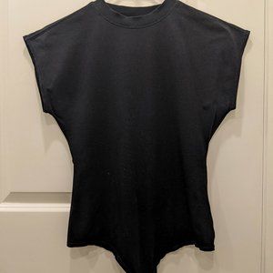 Kit and Ace black bodysuit with cap sleeves